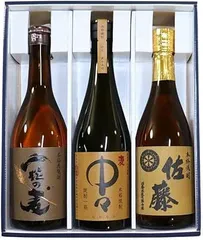 有名 麦焼酎 飲み比べ 中々(麦) 一粒の麦 佐藤 (麦) 720 ml×3本 X000YWN3BR/002426