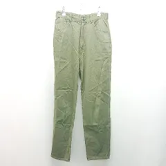 ◇ FREAK'S STORE カジュアル シンプル ストレッチ 無地 パンツ サイズ縦M横S+ カーキ レディース E  【1308160037171】