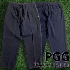 極美品 PGG パーリーゲイツ テーパードニットパンツ 高機能ポリ L