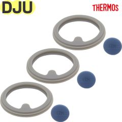 サーモス DJU パッキンセット フォギーブルー 3個セット B-0068771CU0 ×3P 純正交換用部品 THERMOS スープマグ用替えゴムパッキン【ネコポス】