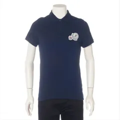 MONCLER　ポロシャツ　メンズ　S　紺　ネイビー　ロゴワッペン　D10918304200