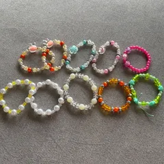 ベビー キッズ ブレスレット 宝石 ビーズ キラキラ プライズ まとめ売り