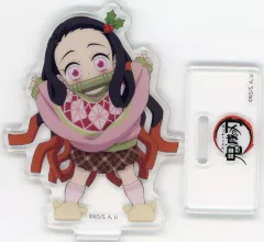 【中古】アクリルスタンド・アクリルパネル 竈門禰豆子 「鬼滅の刃×ufotable Cafe/マチ★アソビCAFE クリスマス2023イベント ランダムアクリルスタンドB」