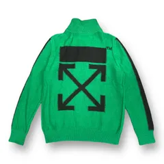 国内正規　Off-White アロー ハーフジップ ニット セーター オフホワイト OMHF003R19A28030 L　51454Aのサムネイル