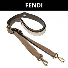フェンディ FENDI ショルダーストラップ ブラウン レザー