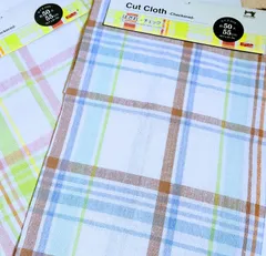 ⭐大特価⭐新品、未使用 はぎれチェック2点セット(グリーン系・ブラウン×ブルー系)