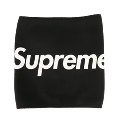 【美品】Supreme シュプリーム ブランドロゴ フリース ネックウォーマー (Fleece Neck Gaiter) / ブラック 黒 / ファッション 小物 雑貨【メンズ】のサムネイル