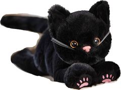 昭和レトロ DOUSIN 童心 ネコ ぬいぐるみ リアル 黒猫 - メルカリ