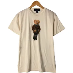 古着 90年代 ラルフローレン Ralph Lauren POLO SPORT ポロスポーツ 半袖 ポロベア プリントTシャツ USA製 メンズM相当/eaa559965