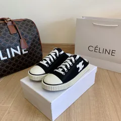 CELINE白靴ハーフモップスニーカーカジュアルシューズ