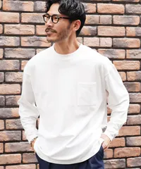 新品 未使用 JIGGYS SHOP(ジギーズショップ)【接触冷感＆UV】プレーティングポケット付きルーズ長袖Ｔシャツ 217983 ホワイト