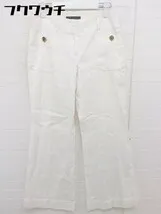 ◇ Theory セオリー リネン混 ワイド パンツ サイズ2 ホワイト レディース  【1110140012791】