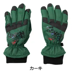 SEVEN2 セブンツー 子供用 手袋 キッズ スノーグローブ ペンキ柄 カーキ(グリーン) #143526 KM～JLサイズ 4歳～12歳