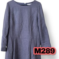UNTITLED(アンタイトル)　長袖　ロングワンピース　グレー色　3サイズ　レディースワンピース　管理M289