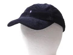 【お得なクーポン配布中!】 ラルフローレン 太畝 コーデュロイ  ベースボール キャップ キッズ サイズ 子供用 4歳 6歳 帽子 ポロ ポニー刺繍 ワンポイント 紺 ネイビー
