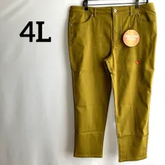 訳あり新品未使用タグ付き4L大きいサイズイエロー黄色あったかストレッチ無地