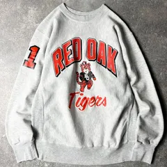 80s 90s USA製 RUGGED SWEATS 3面 カレッジ プリント RWタイプ スウェット トレーナー L / 80年代 90年代 アメリカ製 リバース グレー