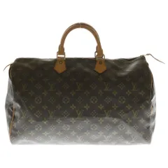 LOUIS VUITTON (ルイヴィトン) スピーディ40 モノグラム PVC レザー ハンド ボストンバッグ ゴールド金具 ブラウン M41522