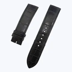 ③ジャガールクルト 純正 ベルト レザー クロコ ブラウン 尾錠 【訳あり】 ジャガールクルト JAEGER LECOULTRE ブラック クロコダイル