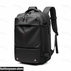 通気 盗難防止 50L リュックサック 大容量 15.6 出張 通勤通学 メンズ 拡張可能防水 多機能 真空圧縮 無地 バックパック 旅行 PC収納 リュ