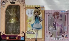 ご注文はうさぎですか<!-利用不可文字-!> シャロ ココア フィギュア 3種セット　まとめ売りのサムネイル