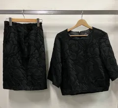 GRACE CONTINENTAL グレースコンチネンタル その他アウター セットアップ ブラック 花 サイズ36