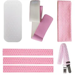 [TOuWA] 和装小物5点セット 七五三 子供用 女の子用 浴衣 通年用 着付けセット (帯板/着付けベルト/腰紐3個/マジックベルト/伊達締め) ガールズ