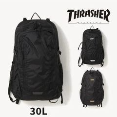 スラッシャー  THRASHER  リュック メンズ 撥水 ブラック リュックサック RUNNING PUSH BACK PACK 30L