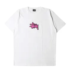 新品 STUSSY ステューシー Tシャツ サイズ:XL ローカルカラー 上野チャプト限定 ストックロゴ クルーネック 半袖Tシャツ ホワイト 白 トップス カットソー【メンズ】のサムネイル