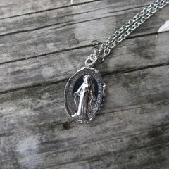 メダイネックレス 【シルバー】 メンズ レディース ネックレス 40cm