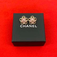 極美品】CHANEL フラワーピアス ピンク パール CCロゴ - メルカリ