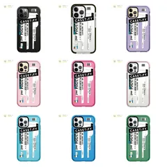 人気 ラベルシリーズ  9色から選べます iPhoneケース CASETiFY ケースティファイ 耐衝撃 透明スマホケース iPhone16/16pro/16pro max/15//14/13/12/11 多機種対応