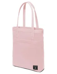 縦-ピンク [HIKKER-LINK] トートバッグ ハンドバッグ A4 大容量 三層構造 仕切り設計 軽量 撥水 無地 カジュアル 通勤 通学 ビジネス メンズ レディース (縦型-ピンク)