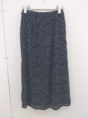 ◇ w closet ダブルクローゼット 花柄 ロング ナロー スカート サイズF ネイビー マルチ レディース  【中古】 【1207060003258】のサムネイル