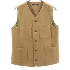 未使用 ジョンブル メルトンベスト S ブラウン Johnbull ウールミックス メンズ 【200826】 【中古】