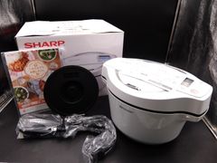 【未使用】電気調理鍋 無水鍋 シャープ ヘルシオ ホットクック 1.6L 2~4人用 KN-HW16E-W
