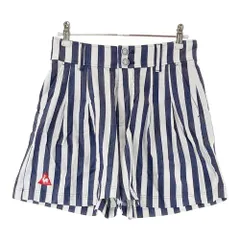 サイズ：7 LE COQ GOLF ルコックゴルフ  ストレッチショートパンツ ストライプ柄 ホワイト系 [240101461951] ゴルフウェア レディース ストスト