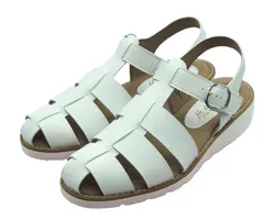 パンジー レディ－ス サンダル グルカサンダル バックベルト ストラップサンダル フラットソール Pansy 104 ホワイト