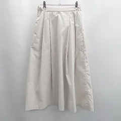 ◇ Θ◎●未使用● UNIQLO ユニクロ ロング フレア ボリュームスカート サイズS ライトベージュ レディース E  【1502030010626】