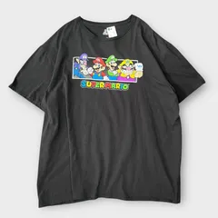 スーパーマリオ 半袖Tシャツ 古着 2XL ヴィンテージ Super Mario ワリオ マリオ ルイージ ワルイージ