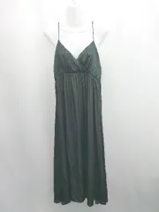 ◇ ⊂ URBAN RESEARCH アーバンリサーチ ひざ下丈 キャミワンピース サイズF ブラック レディース E  【1505290044233】