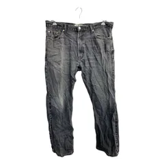 Levi's 505 デニムパンツ W38 リーバイス レギュラーフィット ビッグサイズ ブラック コットン 古着卸 アメリカ仕入 2501-828