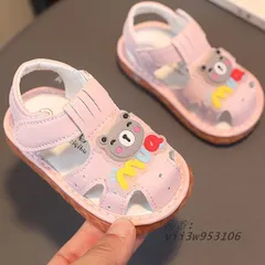 ベビーサンダル 笛付きサンダル 音が鳴る 音が出る 靴 女の子 赤ちゃん 11 おしゃれ 12 ファースト可愛い 13 男の子 付け替えの笛1ペアおまけ 子供  vii3w953106