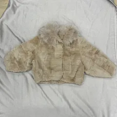 snidel スナイデル　ショートコート　ラビットファー　ベージュ　フリーサイズ