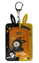 【中古】キーホルダー CHIMMY(ジミン) BLACK RABBIT フォトカードキーホルダー 「BT21」