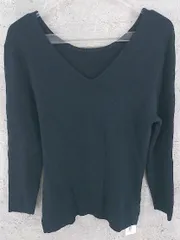 ◇ URBAN RESEARCH アーバンリサーチ コットン 長袖 Vネック ニット セーター F ネイビー系 *  【1002797092885】