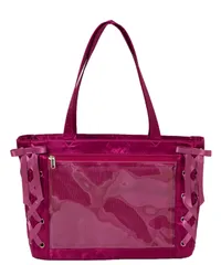 【特価商品】鞄 A4 デコバッグ クリアバッグ クリア バッグ 推し活 推し活グッズ トートバッグ 推し活バッグ レースアップ ライブ イベント 【Sサイズ】 春 夏 痛バ 秋 冬 痛バッグ プレゼント ギフト [ウィゴー] レディース