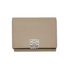 LOEWE ロエベ アナグラムトライフォールドウォレット サンド
