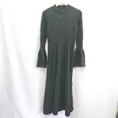 ◇ Louere ルエレ 長袖 ロング丈 ワンピース サイズ表記なし ブラック レディース E  【1406050087982】