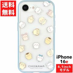 iPhone 16e 対応 ケース ちいかわ IIIIfit Clear 総柄 CK-69A スマホ カバー グルマンディーズ